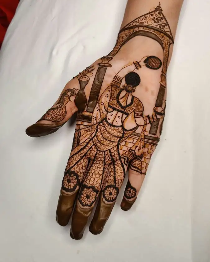 Karwa chauth mehndi design