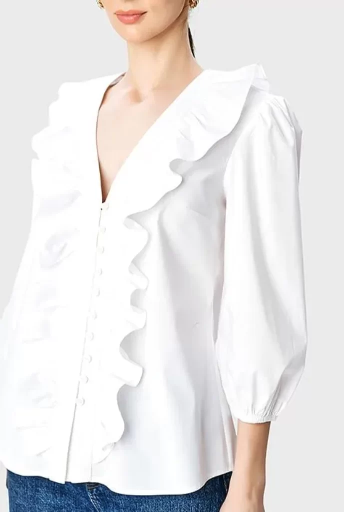 Ruffle Romance Blouse design