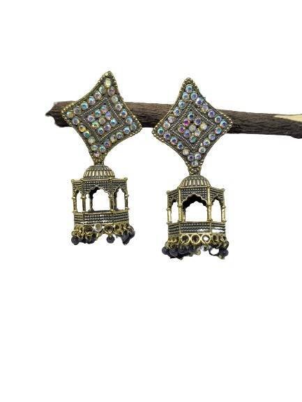 Traditional Bollywood Ethnic Fashion Jhumki Earrings For Women - Image 4