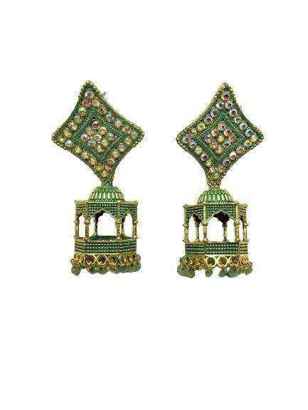 Traditional Bollywood Ethnic Fashion Jhumki Earrings For Women - Image 2